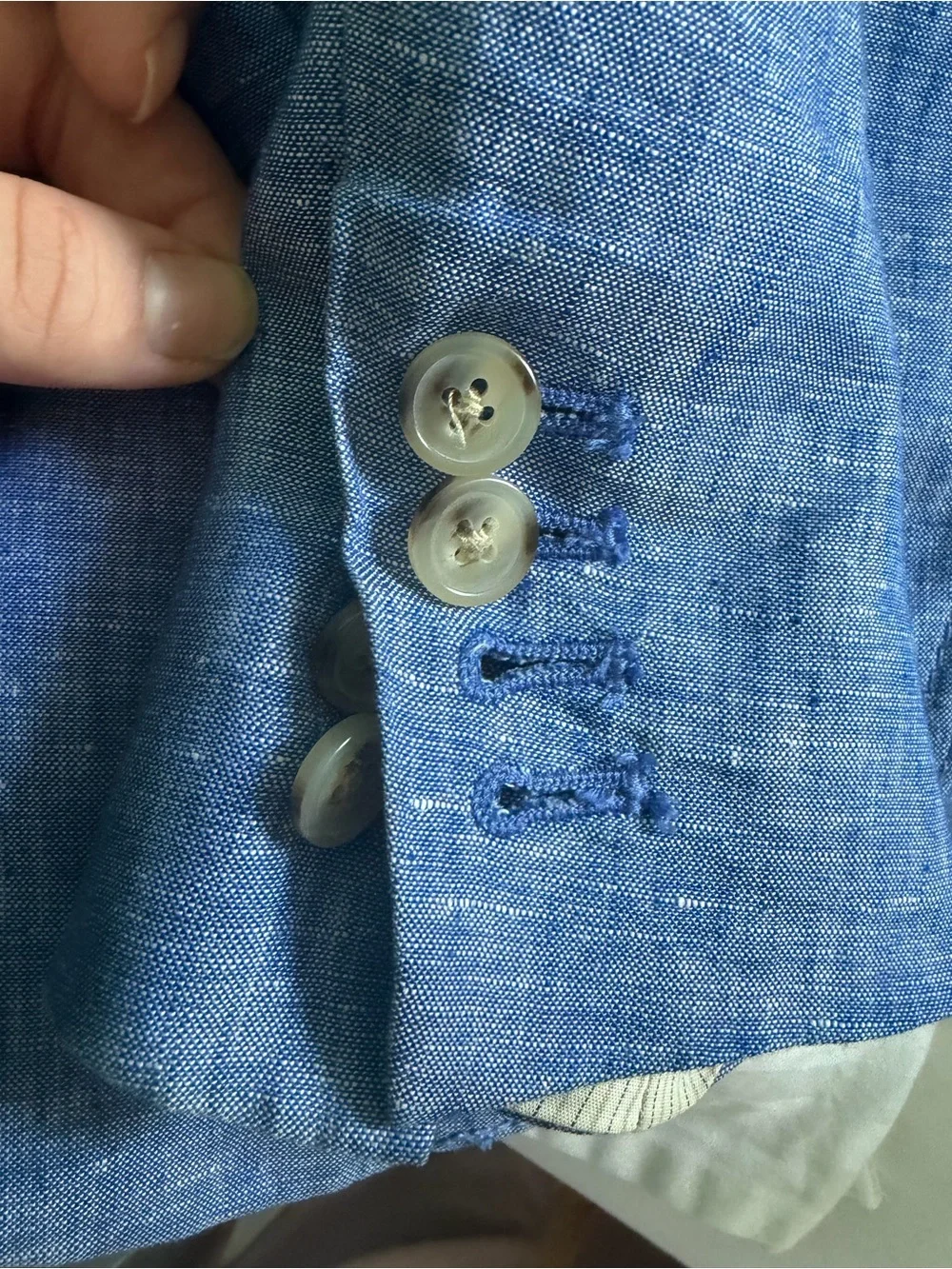 J. Crew Woman’s Blue Linen Blazer